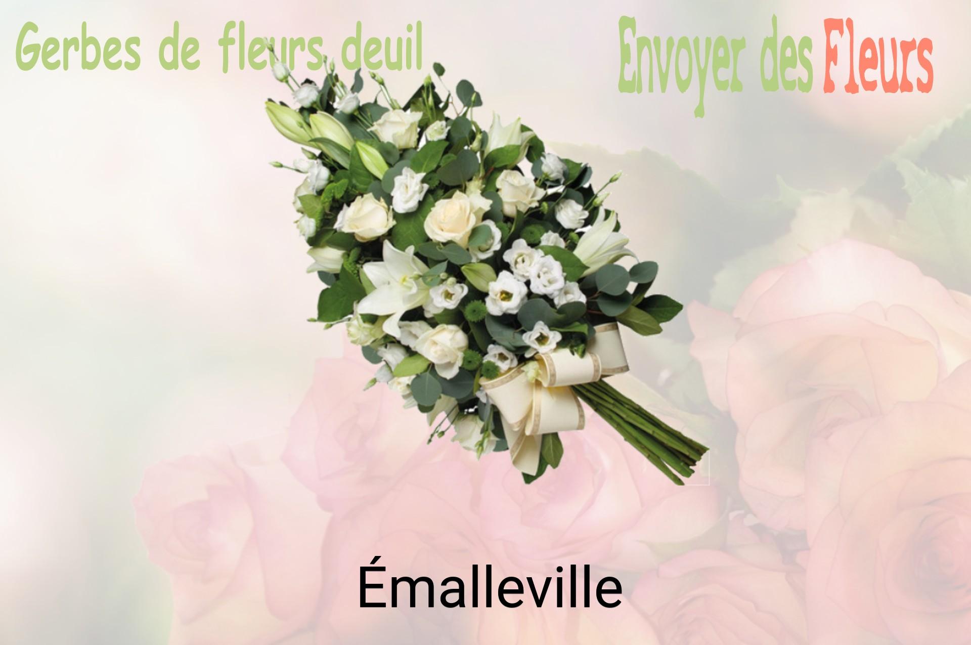 Gerbe de fleurs de deuil livrée à Émalleville
